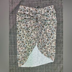 The Drop Women's Paisley Print Side Ruched Skirt by @kathleen.post, Women’s L